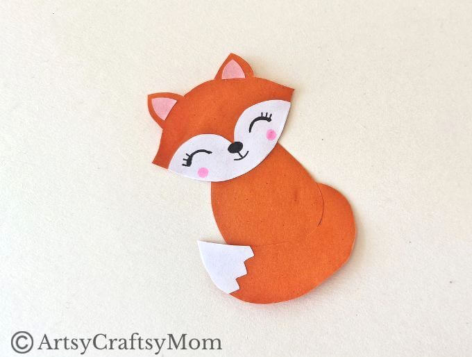 Super Cute Mother's Day Fox Card for Kids 8 This Mother's Day Fox Card for Kids is too cute for words! It features a sweet Mama Fox and her little baby cub, locked together in a hug!