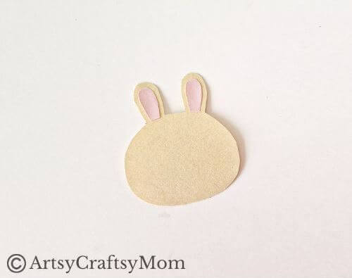 Cute Spring Bunny Papercraft with Printable Template 3 All you need is colored craft paper and cardstock to make this adorable spring bunny papercraft! Great even for crafting beginners and little ones!