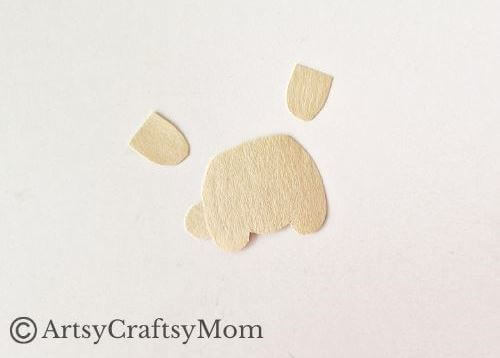Cute Spring Bunny Papercraft with Printable Template 6 All you need is colored craft paper and cardstock to make this adorable spring bunny papercraft! Great even for crafting beginners and little ones!