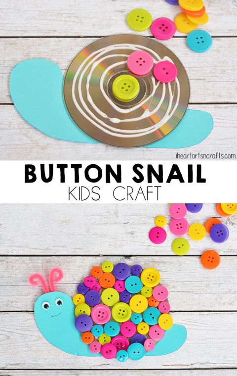 Everyone will love these snappy & colorful snail crafts for kids! Perfect for young kids to explore their creativity with yarn, paint, paper plates & more!
