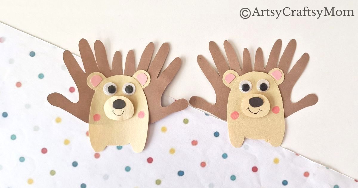 Nothing prickly about this easy Handprint Hedgehog Craft for Kids! This is a great craft for beginners, especially toddlers and preschoolers!
