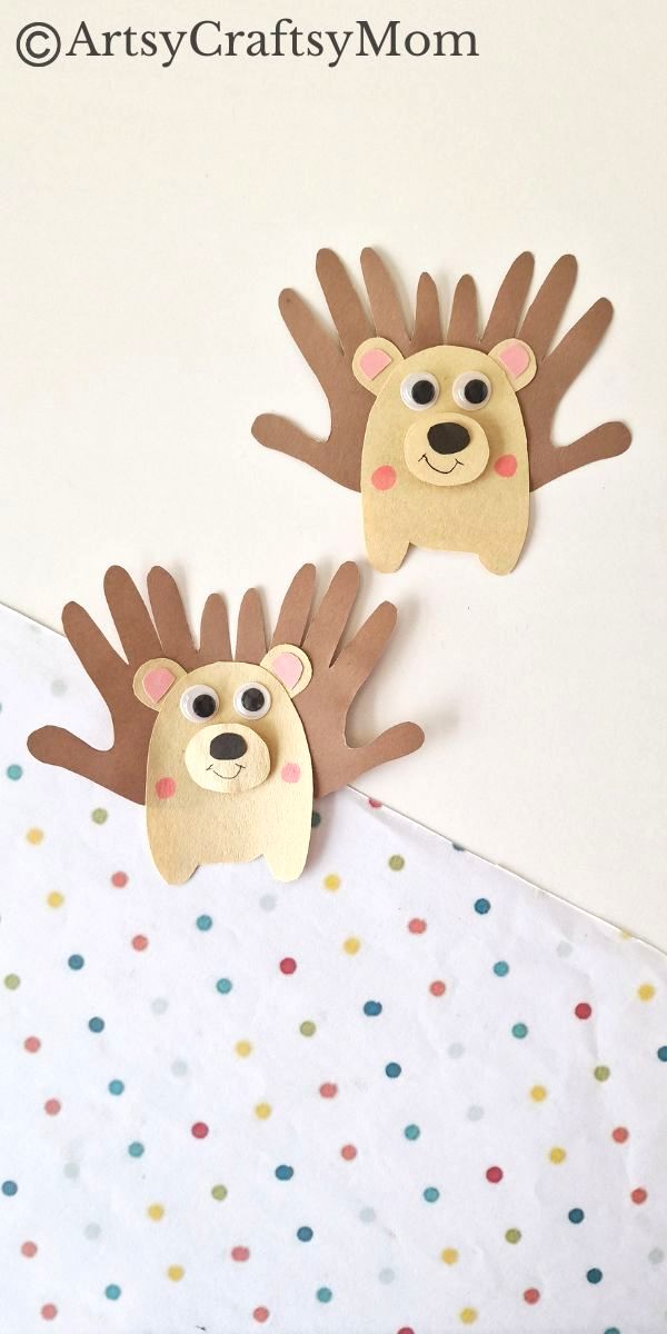 Nothing prickly about this easy Handprint Hedgehog Craft for Kids! This is a great craft for beginners, especially toddlers and preschoolers!