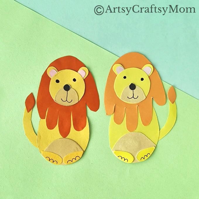 This Handprint Lion Craft for Kids will be absolutely adorable with little hands! It would make a great craft to gift grandparents, aunts and uncles!