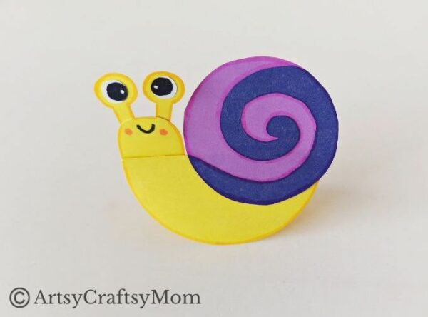 Baby Rocking Snail Cute and Easy Rocking Snail Craft for Kids