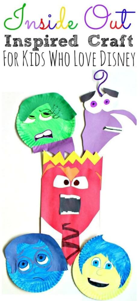 Celebrate the release of Disney's Inside Out 2 with these fun Inside Out Movie Crafts! Help kids learn about emotions and how to manage them.