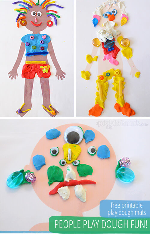 20 Fun and Colorful Printable Playdough Mats for Kids 15 Here are some Fun and Colorful Printable Playdough Mats for Kids to enjoy! Includes multiple themes, holidays, seasons and more!