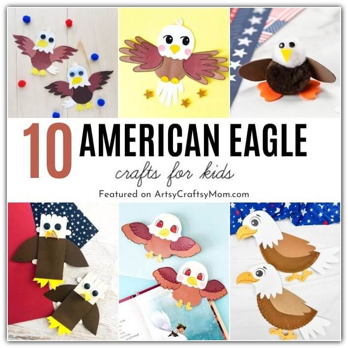 Whether it's National American Eagle Day or the Fourth of July, we've got you covered with these amazing American Eagle Crafts for Kids!