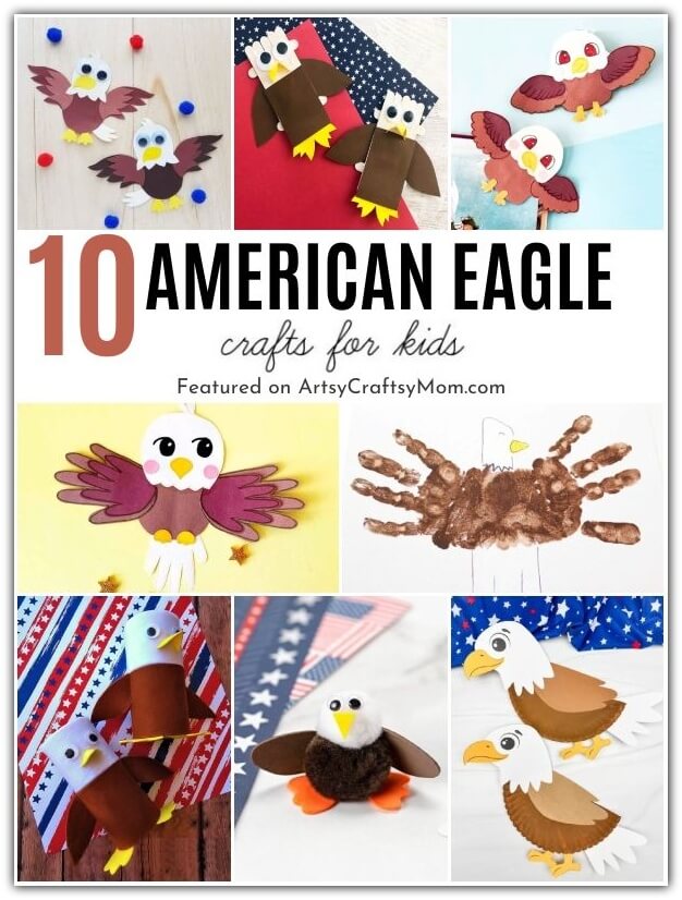 Whether it's National American Eagle Day or the Fourth of July, we've got you covered with these amazing American Eagle Crafts for Kids!