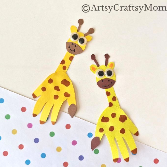 Can you turn a handprint into a giraffe? Well, our Easy Handprint Giraffe Craft for Kids certainly proves you can, and it looks great as well!