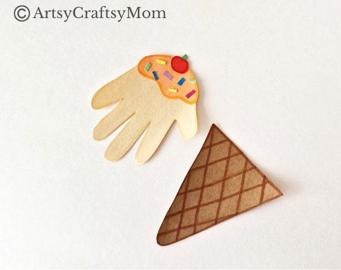 Refresh yourself on a hot day this summer with an ice cream - and a cute ice cream craft for kids! Don't worry, there's no danger of this one melting!