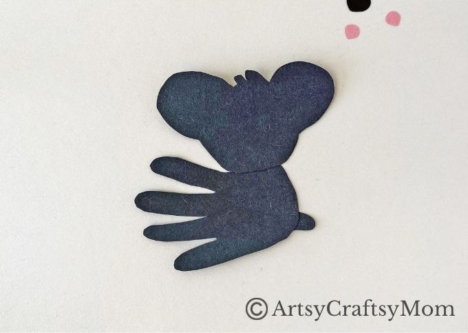 Here's a super cute Handprint Koala Craft for Kids to make with basic craft supplies - and their handprints! Great for learning about marsupials!