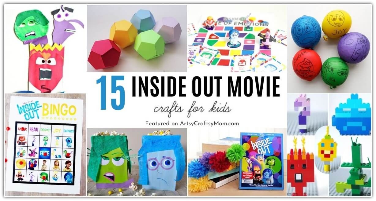 Celebrate the release of Disney's Inside Out 2 with these fun Inside Out Movie Crafts! Help kids learn about emotions and how to manage them.