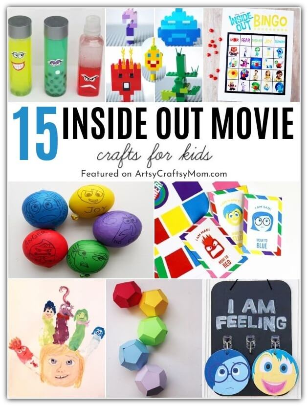 Celebrate the release of Disney's Inside Out 2 with these fun Inside Out Movie Crafts! Help kids learn about emotions and how to manage them.