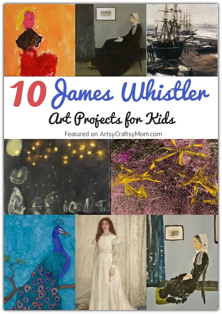 Whistler's Mother is a masterpiece, but there's much more to the man behind the art, as these Whistler Art Projects for Kids help us understand!