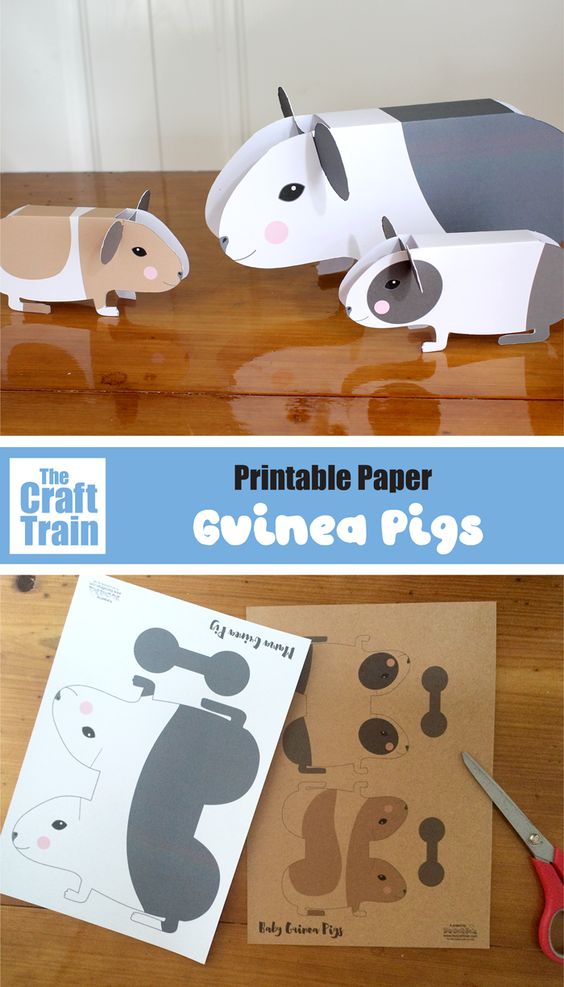 Guinea pigs are adorable - and so are these guinea pig crafts for kids! Whether you have a guinea pig or not, you're sure to enjoy making these!