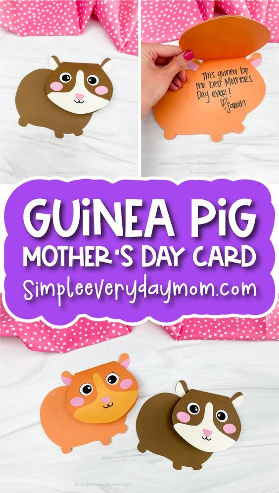 Guinea pigs are adorable - and so are these guinea pig crafts for kids! Whether you have a guinea pig or not, you're sure to enjoy making these!