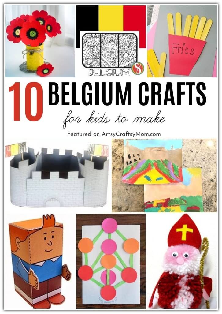 10 Beautiful Belgium Crafts for Kids 1 Learn and celebrate the amazing country of Belgium with these fun Belgium Crafts for Kids! Includes their architecture, food, culture and more!