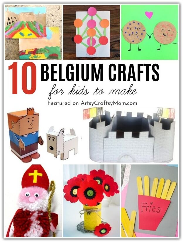 10 Beautiful Belgium Crafts for Kids 13 Learn and celebrate the amazing country of Belgium with these fun Belgium Crafts for Kids! Includes their architecture, food, culture and more!