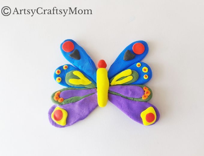 Turn something shapeless and colorless into a Gorgeous DIY Clay Butterfly Craft for Kids! Great weekend project for older kids, pre-teens & teens!
