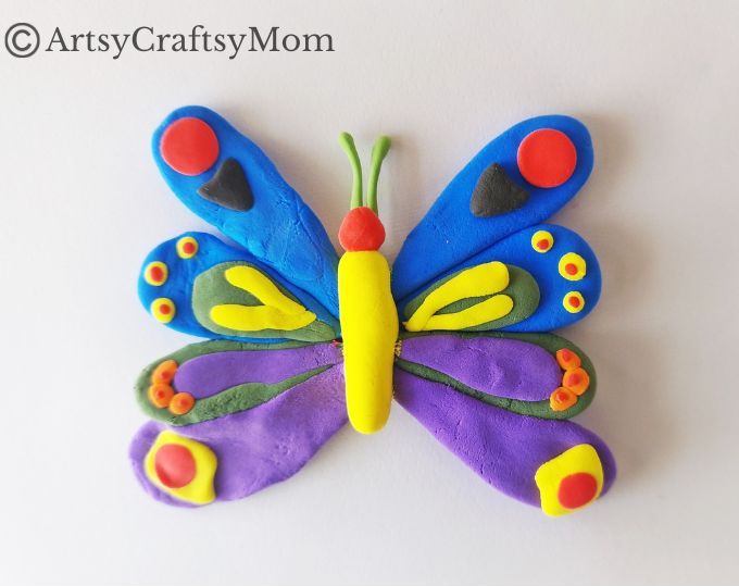 Turn something shapeless and colorless into a Gorgeous DIY Clay Butterfly Craft for Kids! Great weekend project for older kids, pre-teens & teens!