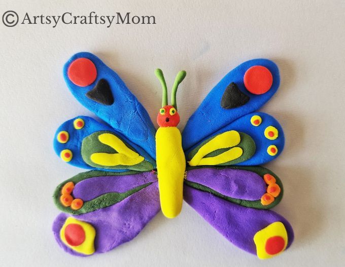 Turn something shapeless and colorless into a Gorgeous DIY Clay Butterfly Craft for Kids! Great weekend project for older kids, pre-teens & teens!