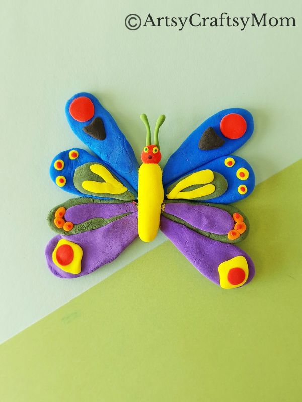 Turn something shapeless and colorless into a Gorgeous DIY Clay Butterfly Craft for Kids! Great weekend project for older kids, pre-teens & teens!