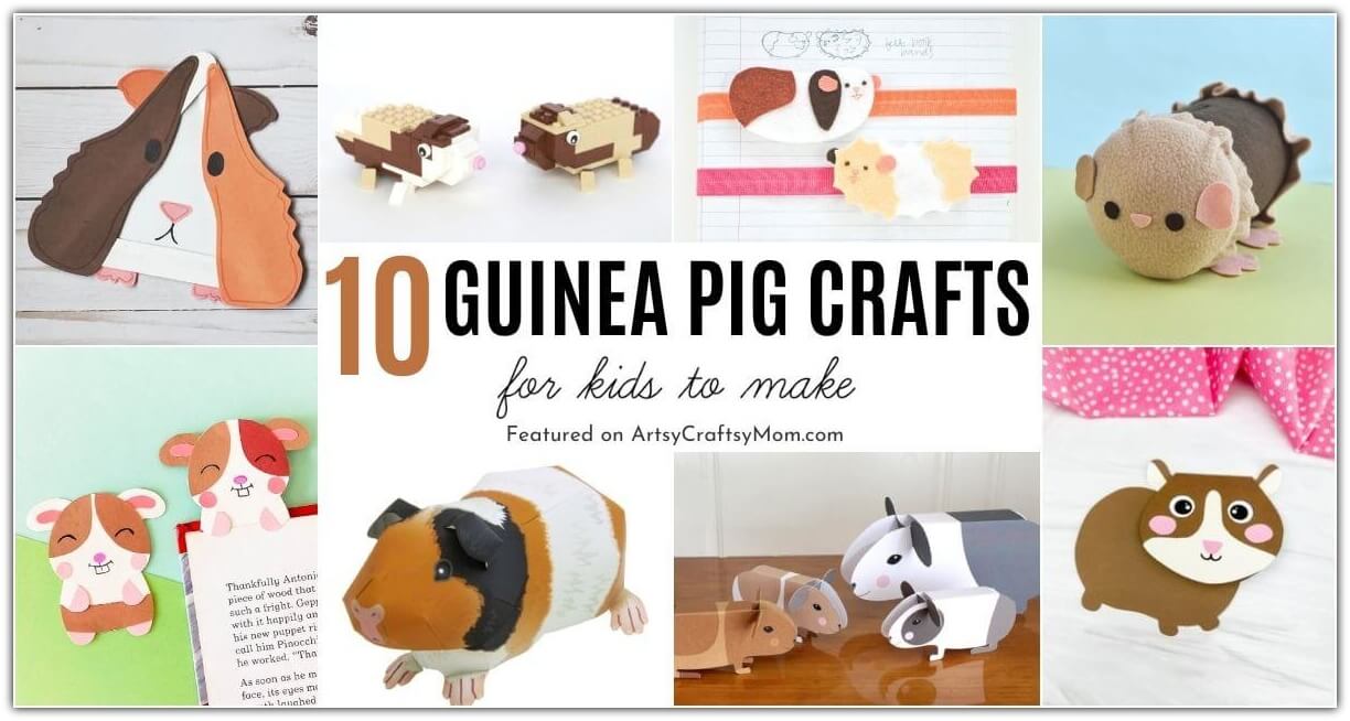 Guinea pigs are adorable - and so are these guinea pig crafts for kids! Whether you have a guinea pig or not, you're sure to enjoy making these!