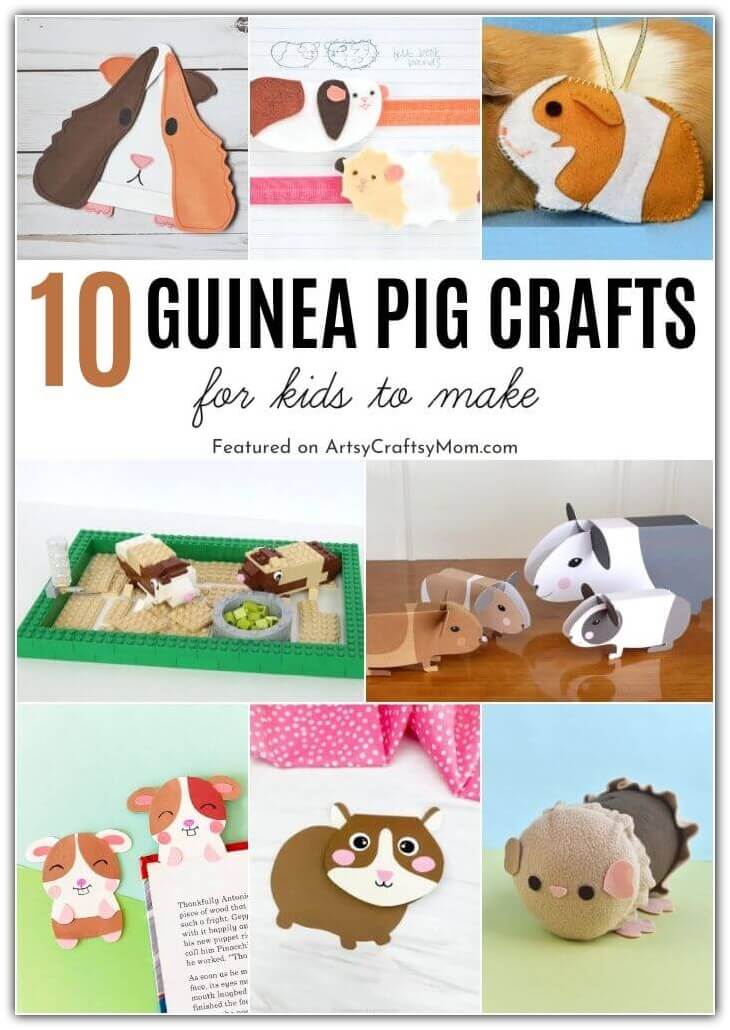 Guinea pigs are adorable - and so are these guinea pig crafts for kids! Whether you have a guinea pig or not, you're sure to enjoy making these!