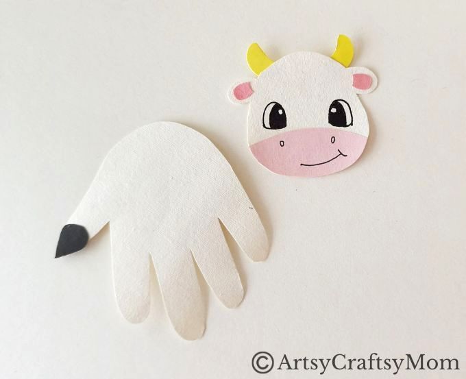How cute is this Handprint Cow Craft for Kids? Perfect for National Cow Appreciation Day which falls on the second Tuesday of July!