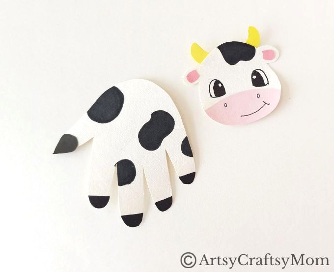 How cute is this Handprint Cow Craft for Kids? Perfect for National Cow Appreciation Day which falls on the second Tuesday of July!