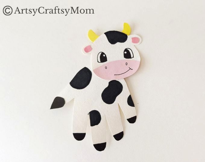 How cute is this Handprint Cow Craft for Kids? Perfect for National Cow Appreciation Day which falls on the second Tuesday of July!