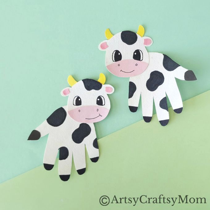 How cute is this Handprint Cow Craft for Kids? Perfect for National Cow Appreciation Day which falls on the second Tuesday of July!