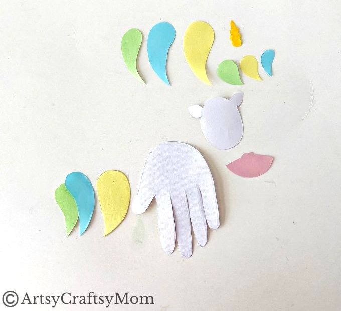 How does a handprint become a unicorn? With some magic, of course, and also through this Gorgeous Handprint Unicorn Craft for Kids!