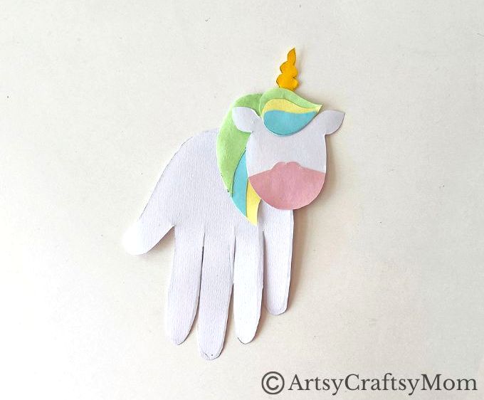 How does a handprint become a unicorn? With some magic, of course, and also through this Gorgeous Handprint Unicorn Craft for Kids!