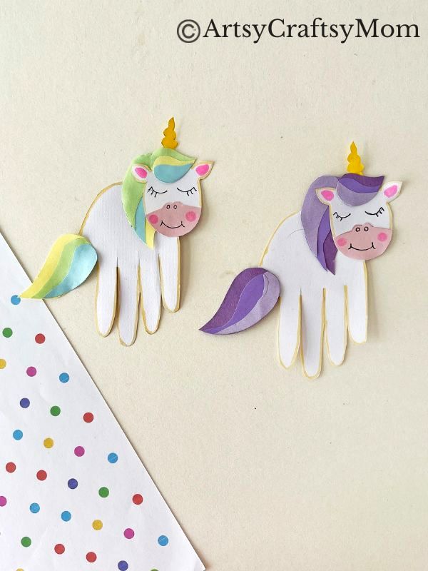 How does a handprint become a unicorn? With some magic, of course, and also through this Gorgeous Handprint Unicorn Craft for Kids!