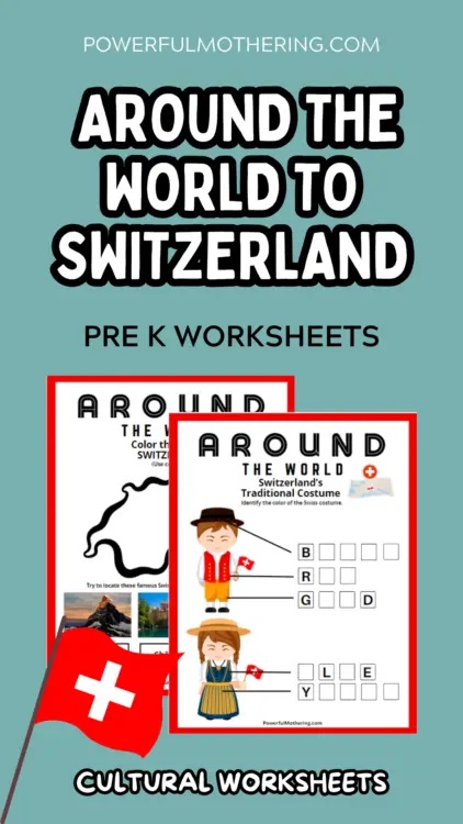 Learn about the gorgeous and magical country of chocolate, cheese and the alps - with these fun and easy Switzerland crafts for kids!