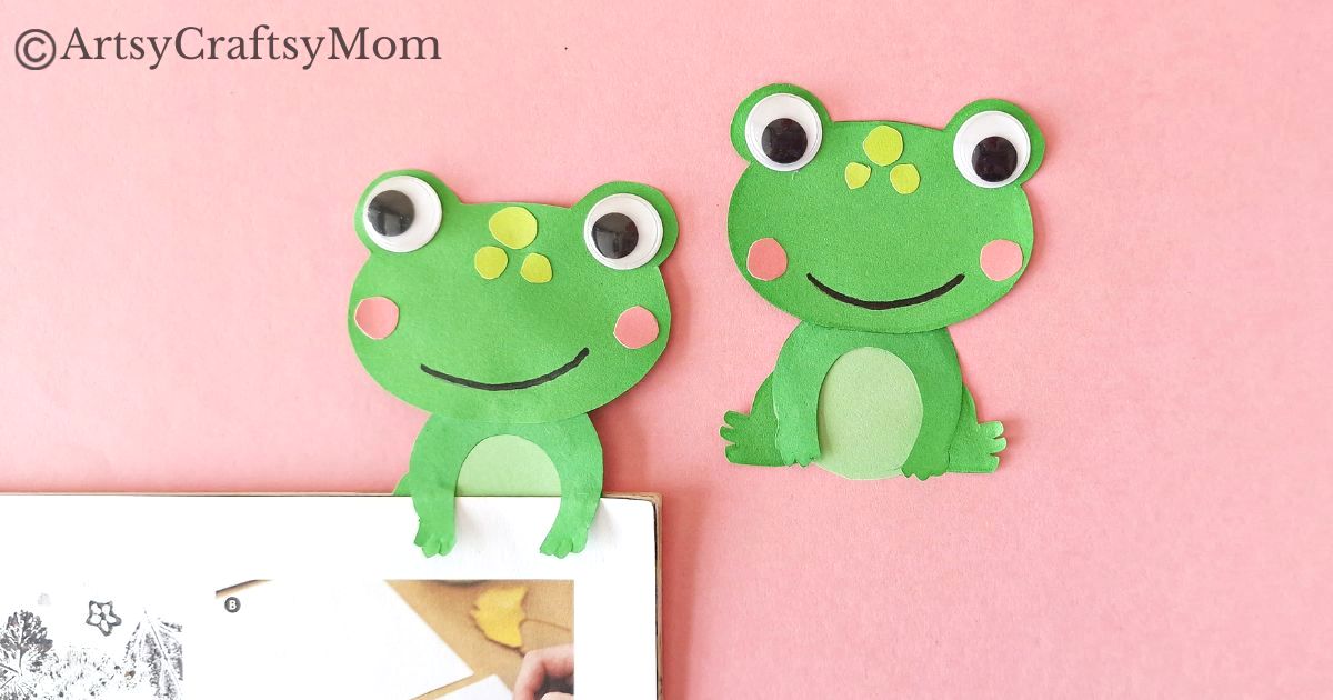 A frog may seem like an unlikely reading partner, but this frog bookmark papercraft is the perfect for the purpose! Easy to make for kids of all ages!