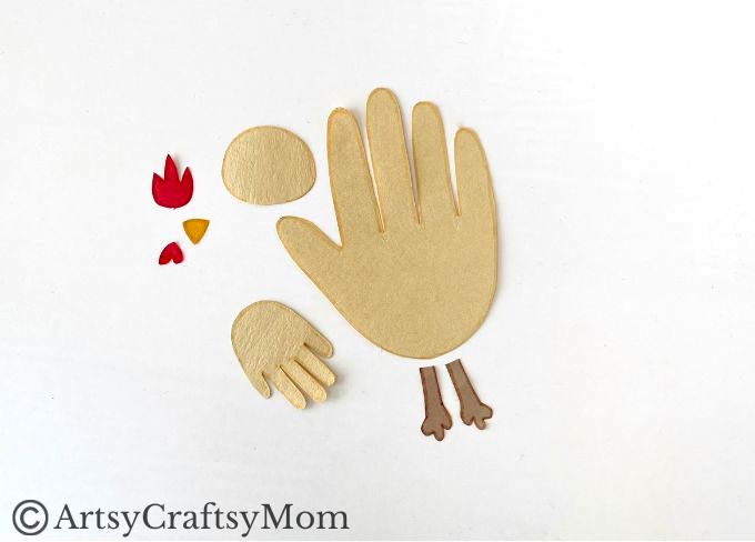 Here's a cute little handprint chicken craft that's super easy to make! Perfect for learning about farm life, domestic birds or about the letter C!
