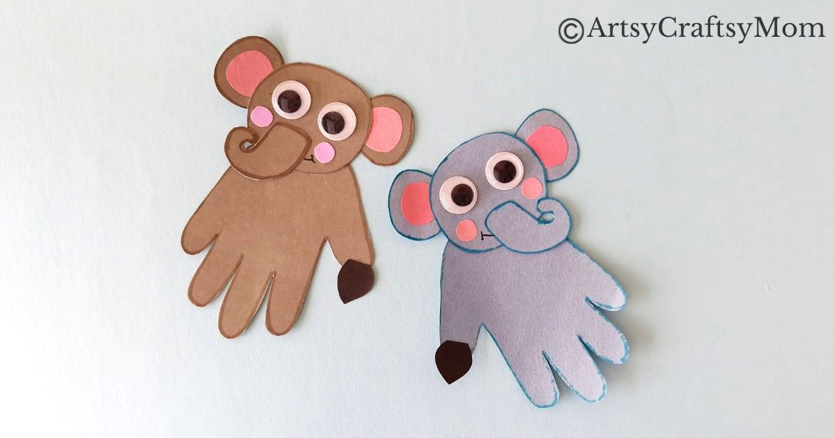 These guys look great & are so easy to make! Check out our handprint elephant craft for kids, which goes perfectly with a lesson about elephants!
