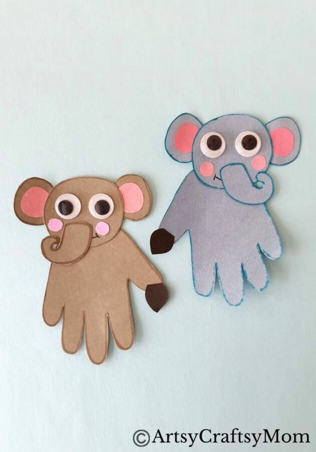 These guys look great & are so easy to make! Check out our handprint elephant craft for kids, which goes perfectly with a lesson about elephants!