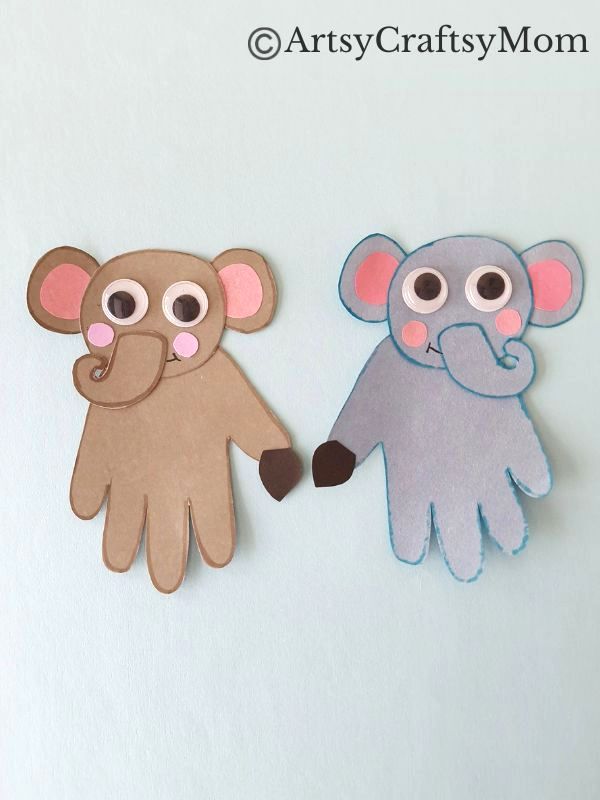 These guys look great & are so easy to make! Check out our handprint elephant craft for kids, which goes perfectly with a lesson about elephants!