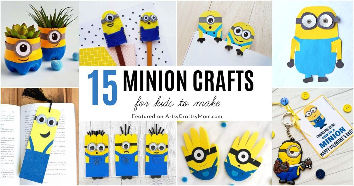 Celebrate the release of the brand new Despicable Me movie this year with some fun Minion Crafts for Kids. There's something here for all ages!