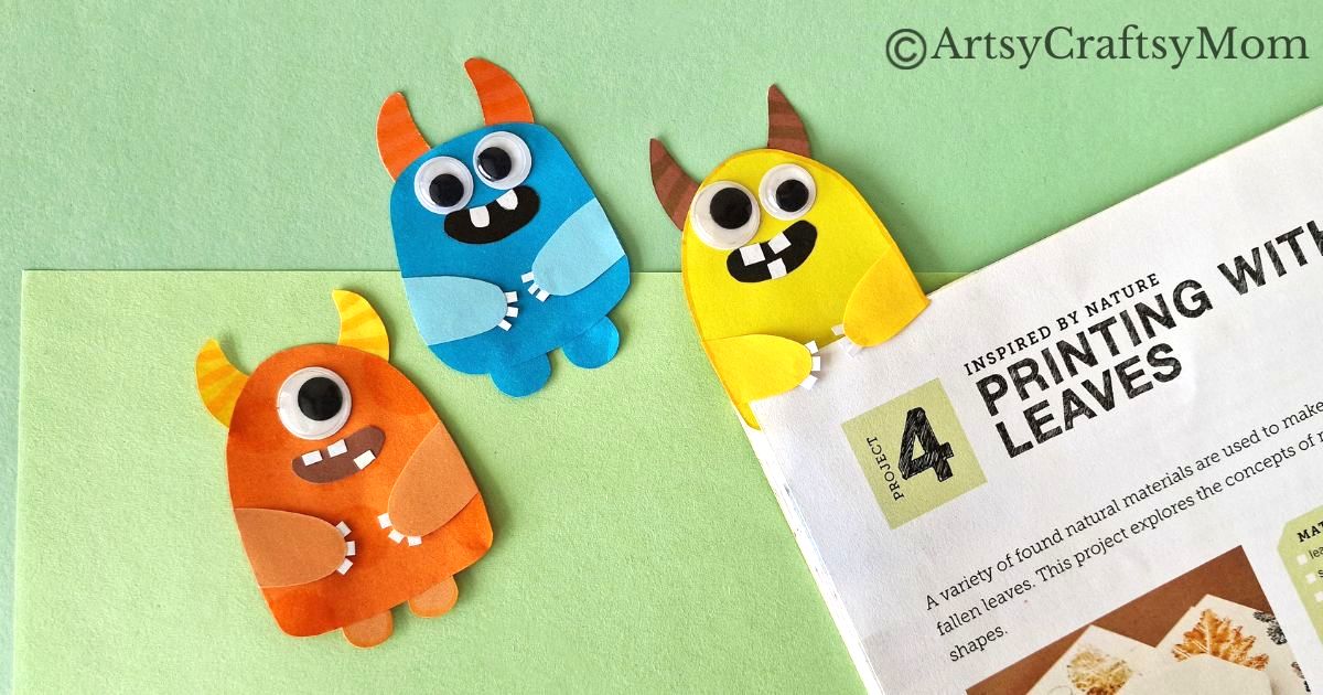 No need to be scared of these cute little guys - this Magnificent Monster Hug Bookmark Craft is here to help you on your reading journey!