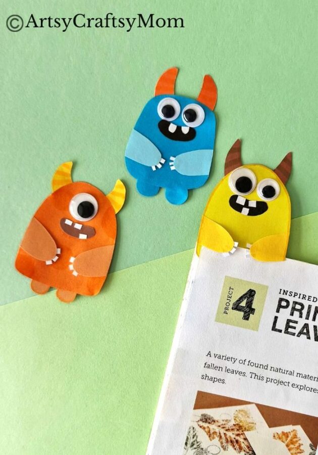 No need to be scared of these cute little guys - this Magnificent Monster Hug Bookmark Craft is here to help you on your reading journey!
