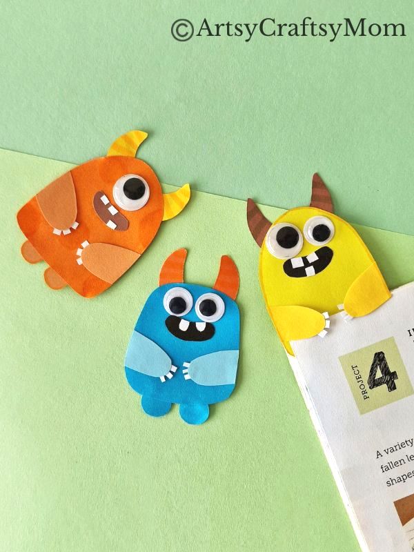 No need to be scared of these cute little guys - this Magnificent Monster Hug Bookmark Craft is here to help you on your reading journey!