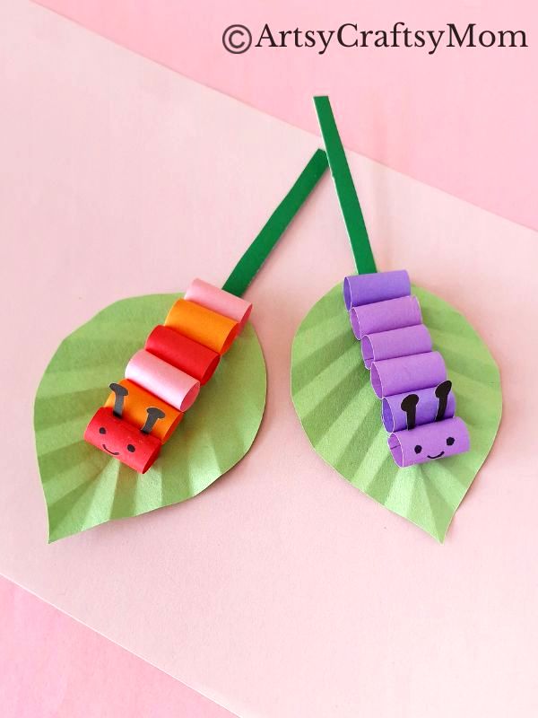 Kids are going to love making this simple and easy moving caterpillar craft! Not only is it fun to make, it's also going to be great to play with!