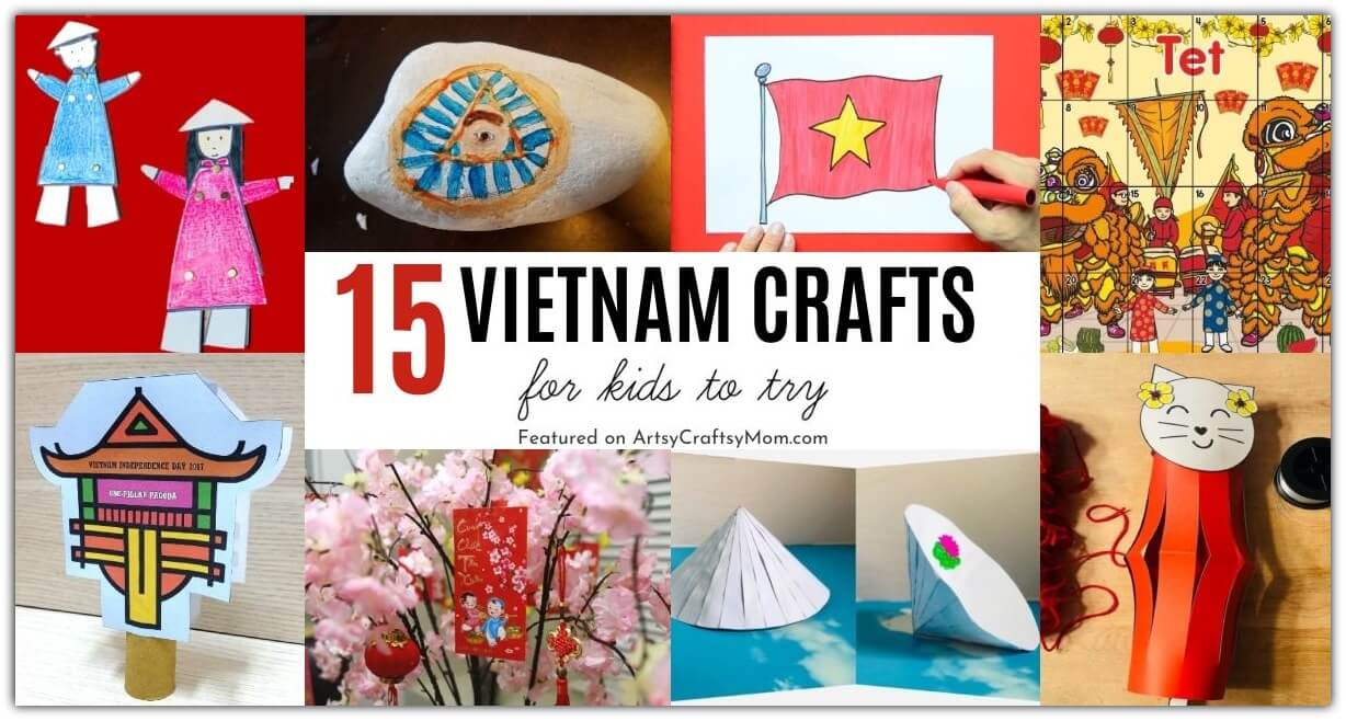 Celebrate Vietnam Independence Day on 2nd September with these Vietnam crafts for kids! Learn about the country's history, culture & more!