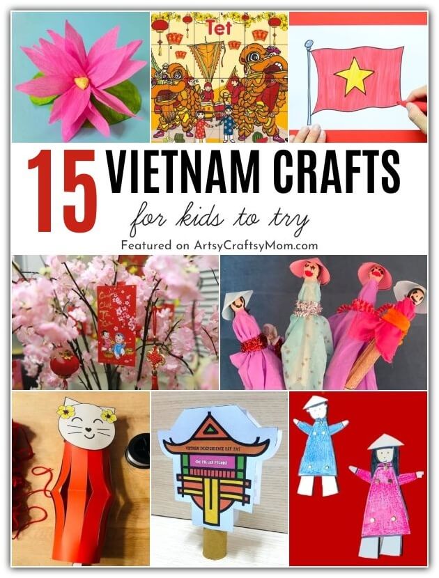 Celebrate Vietnam Independence Day on 2nd September with these Vietnam crafts for kids! Learn about the country's history, culture & more!