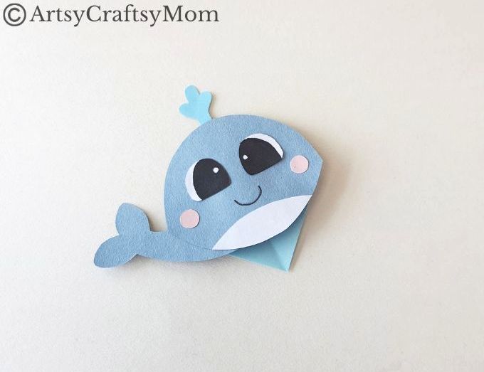 Looking for a little reading partner to hold your place in your book? This easy and fun Whale Bookmark Craft for Kids is just what you need!