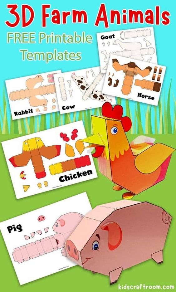 These farm themed printables are perfect for young kids, even toddlers and preschoolers! Have fun cutting, drawing, lacing and playing around!